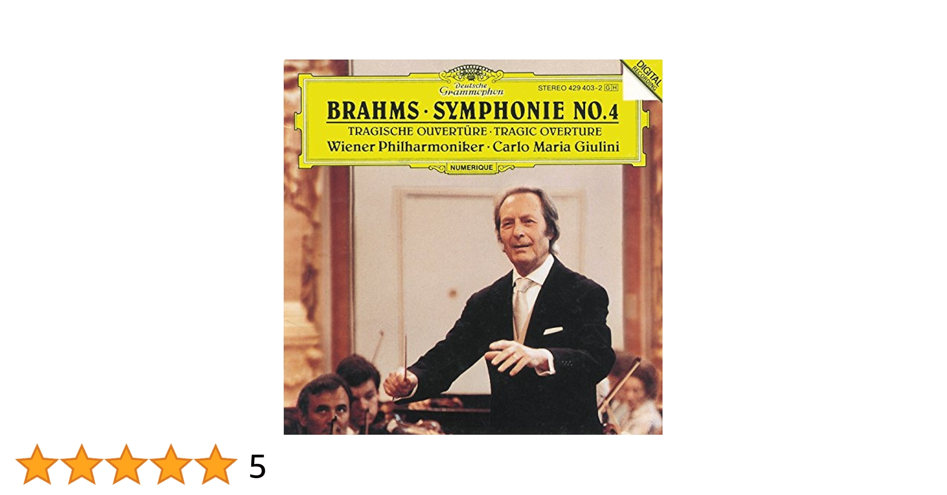 Johannes Brahms, Carlo Maria Giulini, Wiener Philharmoniker